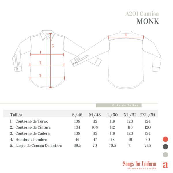Tabla de talles Camisa