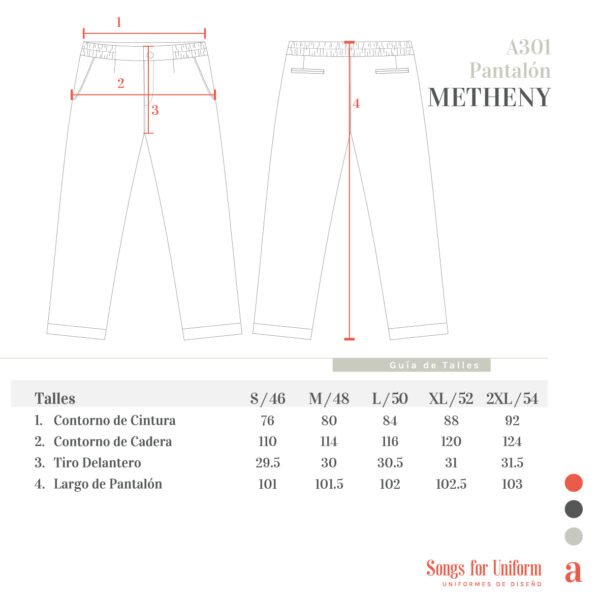 Tabla de talles Pantalón
